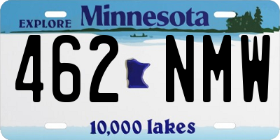 MN license plate 462NMW