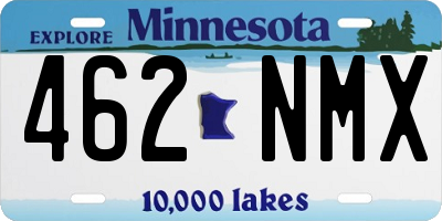 MN license plate 462NMX