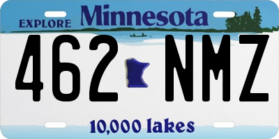 MN license plate 462NMZ