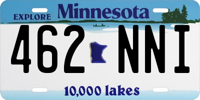 MN license plate 462NNI
