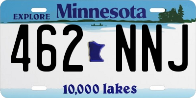 MN license plate 462NNJ