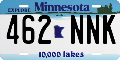 MN license plate 462NNK
