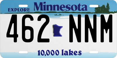 MN license plate 462NNM
