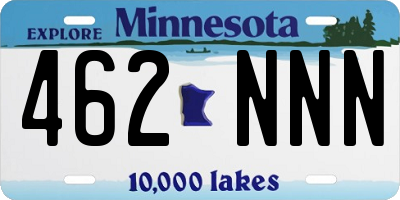 MN license plate 462NNN