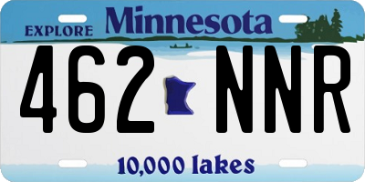 MN license plate 462NNR