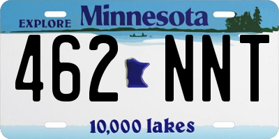 MN license plate 462NNT