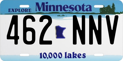MN license plate 462NNV