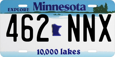 MN license plate 462NNX