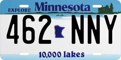 MN license plate 462NNY