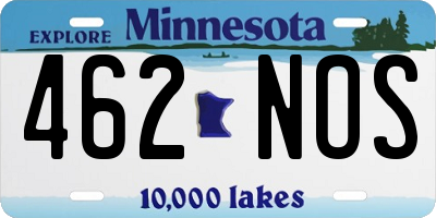 MN license plate 462NOS
