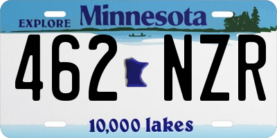 MN license plate 462NZR