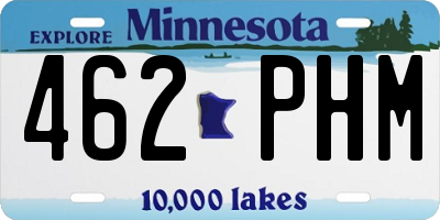 MN license plate 462PHM