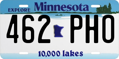 MN license plate 462PHO