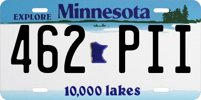 MN license plate 462PII