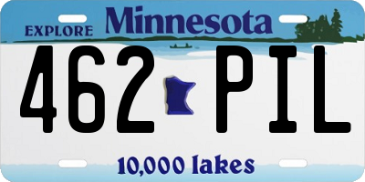 MN license plate 462PIL