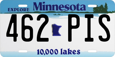 MN license plate 462PIS