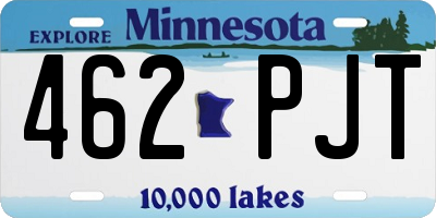 MN license plate 462PJT