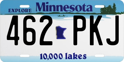 MN license plate 462PKJ