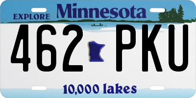 MN license plate 462PKU
