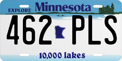MN license plate 462PLS