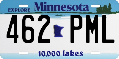 MN license plate 462PML