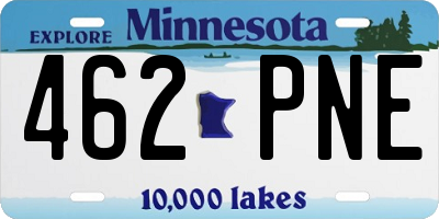 MN license plate 462PNE