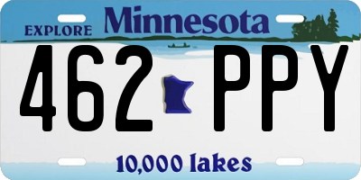 MN license plate 462PPY