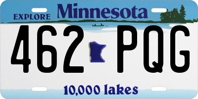MN license plate 462PQG