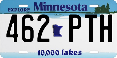 MN license plate 462PTH