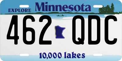 MN license plate 462QDC