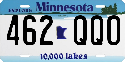 MN license plate 462QQO