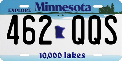 MN license plate 462QQS