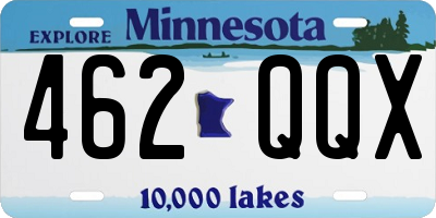 MN license plate 462QQX