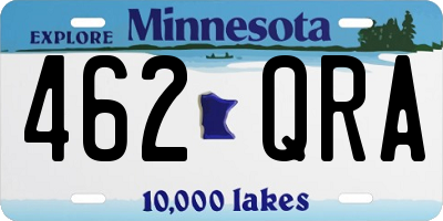 MN license plate 462QRA