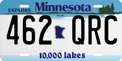 MN license plate 462QRC
