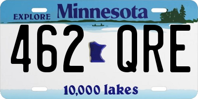 MN license plate 462QRE