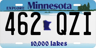 MN license plate 462QZI