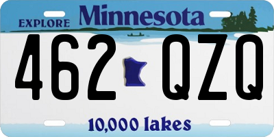 MN license plate 462QZQ