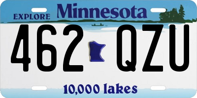 MN license plate 462QZU