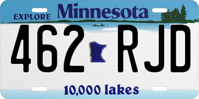 MN license plate 462RJD