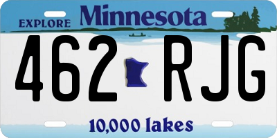 MN license plate 462RJG
