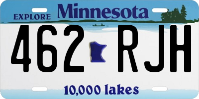 MN license plate 462RJH