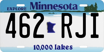 MN license plate 462RJI