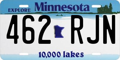 MN license plate 462RJN