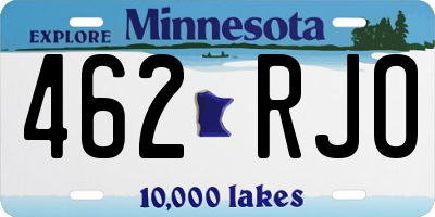 MN license plate 462RJO