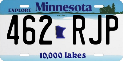 MN license plate 462RJP