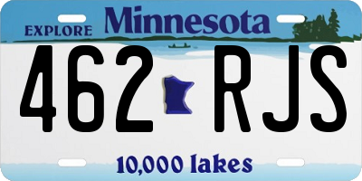MN license plate 462RJS