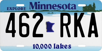 MN license plate 462RKA