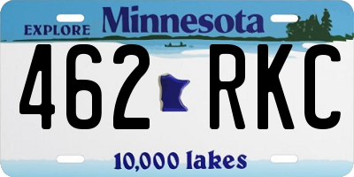 MN license plate 462RKC