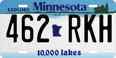 MN license plate 462RKH